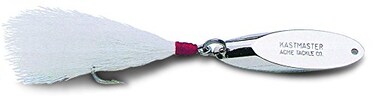 acme Kastmaster Lure with Bucktail Teaser and Single Hook Chrome 3 Oz
