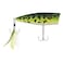 Berkley Choppo Topwater Fishing Lure Black Chrome 12 oz 75mm Topwater Enhanced Propeller Surface Area for Maximum Disturbance Equipped with Sharp Fusion19 Hook