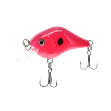 Bill Lewis Gnat MicroCrankbait Lifelike Fishing Lure 15 Length 18 Oz with Mustad Triple Grip Hooks Pink Pearlescent