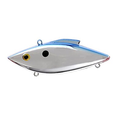 Bill Lewis Lures RT25B RatLTrap 12Ounce ChromeBlue Back