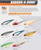 BOMBER Lures BadonkADonk High Pitch Saltwater Grade 4Inch BoneOrange Throat BSWDTH4349