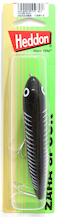 Heddon Zara Spook Topwater Fishing Lure Legendary WalktheDog Lure Black Shore Minnow Zara Spook 34 oz