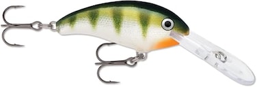 Rapala Shad Dancer Crankbait Diving Hard Bait Lure Bass Walleye and Pike Fishing Lure Tight Wiggle 112 Yellow Perch