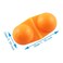 WHYHKJ 20pcs Fishing Double Rattle Portable Plastic Attractor Bell Bead Luring Tool Accessories Orange