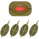 SILANON Carp Fishing Method Feeder Set 4 Inline Method Feeders with 1 Quick Release Carp Fishing Equipment Tackle for Baits Holder Tool