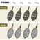 AGOOL Carp Fishing Method Feeders Set 4 Inline Method Feeders with 1 Quick Release
