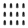 Fishfun Tungsten Bullet Fishing Weights Insert Free Worm Sinkers 5 Pack 18oz No Chip Black