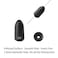 Fishfun Tungsten Bullet Fishing Weights Insert Free Worm Sinkers 5 Pack 18oz No Chip Black