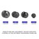 SF Micro Split Shot Combo Removable Fly Ice Fishing Lead Sinkers 112 Pcs 4 Sizes 1 Box