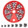 SILANON Split Shot Fishing Weights Kit 423ozBox Round Split Shot Fishing Sinkers Removable Small Fishing Egg Weights Fishing Gear Tackle 7 Sizes