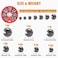 SILANON Split Shot Fishing Weights Kit 423ozBox Round Split Shot Fishing Sinkers Removable Small Fishing Egg Weights Fishing Gear Tackle 7 Sizes