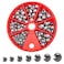 SILANON Split Shot Fishing Weights Kit 423ozBox Round Split Shot Fishing Sinkers Removable Small Fishing Egg Weights Fishing Gear Tackle 7 Sizes