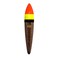 Thill Big Fish Slider Float 6 in orangeyellow