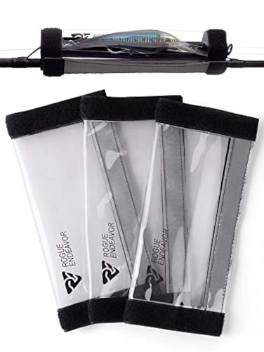 Rogue Endeavor Fishing Lure Wraps Pack of 3 Heavy Duty PVC Material Salt Water Friendly Wrap Roll or Fold Safely Secures Fishing Lures Baits Medium