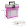 Wakeman Storage Tool Box Organizer Utility Box with 4 Drawers and 19 Compartments for Camping Supplies and Fishing Tackle by Outdoors Pink