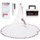 BasicGear Cast Net Zinc Iron 6ft Radius 38 inch Mesh for Freshwater and Saltwater Bait Fish Professional Grade and Upgraded Material Throw Style