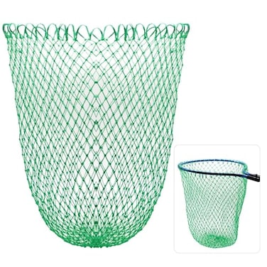 Dovesun Fishing Net Fish Landing Net Foldable Fishing Replacement Net for Freshwater Saltwater Fishing Net Replacement Netting Green Color HandleFrame Not Included
