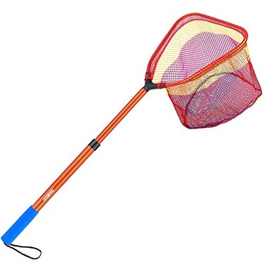 ODDSPRO Fishing Net Minnow Net 114 Net Depth 30 Extendable Handle Orange 1 pack