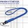 Frienda 2 Set Heavy Duty Paracord Lanyard Necklace Whistles Strap Braided 550 Keychain Lanyard for Outdoor Activities Black Blue
