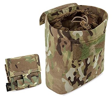 KRYDEX Molle Dump Pouch RollUp Drawstring Magazine Utility Pouch Folding Dump Bag MC
