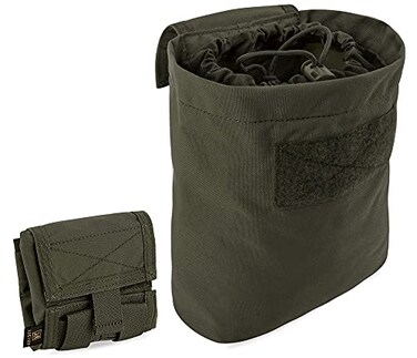 KRYDEX Molle Dump Pouch RollUp Drawstring Magazine Utility Pouch Folding Dump Bag RG