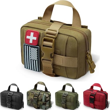 VIIDOO 1000D Laser Cut Ifak Pouch Upgrade Tactical Molle Rip Away EMT First Aid Ifak Pouches Medical Empty Bag for Duty Belt Backpack Vest