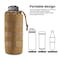 FRTKK Tactical MOLLE Water Bottle Pouch with Drawstring Open Top Mesh Bottom Military Water Bottle Holder Bag Sports Travel Hydration Carrier Red2 Pack