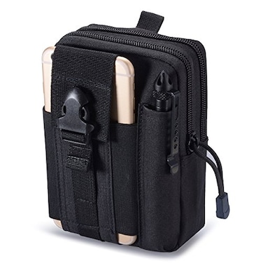 HipierFx Tactical Molle Pouch EDC Men Belt Waist Bag Compact Outdoor Multipurpose Utility Gadget with Cell Phone Holster Holder