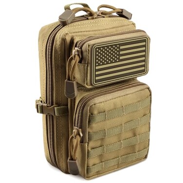 LIVANS Tactical Molle Utility Pouch EDC Tool Pouch Tactical Phone Pouches Mini Waist Pouches Medical EDC IFAK Pack Mini Design of 3Day Backpack