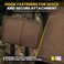 M-Tac MTac Tactical Bag Insert Modular Organizer Utility Admin Pouch Hook Fasteners Mesh Pocket Multicam