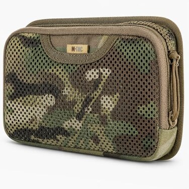 M-Tac MTac Tactical Bag Insert Modular Organizer Utility Admin Pouch Hook Fasteners Mesh Pocket Multicam