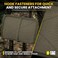 M-Tac MTac Tactical Bag Insert Modular Organizer Utility Admin Pouch Hook Fasteners Mesh Pocket Ranger Green
