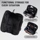 ONETIGRIS OneTigris MOLLE Pouch Tactical Admin Pouch Belt EDC Tool Organizer Zippered Utility Waist Pack 75x5x2Black