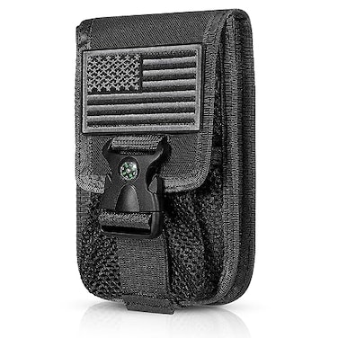 SOWHUP Tactical Molle Pouch Cell Phone Pouch Holster Small Utility EDC Pouch Gadget Organizer Bag Black3