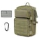 GAZJYUSP Tactical Molle Utility Pouch Compact EDC Tool Pouch Bag Tactical Phone Pouches Medical EDC IFAK Pack Mini Waist Pouches with Two Carabiners Green