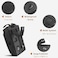 TRIWONDER Tactical Molle Pouch Cell Phone Holster Bag EDCEMT Gear Tool Gadget Belt Outdoor Waist Bag Pocket Organizer Black