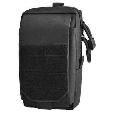 TRIWONDER Tactical Molle Pouch Cell Phone Holster Bag EDCEMT Gear Tool Gadget Belt Outdoor Waist Bag Pocket Organizer Black