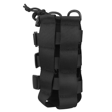 TRIWONDER Tactical MOLLE Water Bottle Pouch Holder Adjustable Straps Kettle Pouch Belt Bottle Carrier Bag Hydration Bottle Holster Waist Pack Black