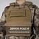 WYNEX Tactical Tool Zipper Pouch Bag Insert EDC Organizer Utility Admin Storage Pocket Accessories Snack Pouch with Hook Backing for MK3 MK4 Chest Rig