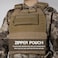 WYNEX Tactical Tool Zipper Pouch Bag Insert EDC Organizer Utility Admin Storage Pocket Accessories Snack Pouch with Hook Backing for MK3 MK4 Chest Rig