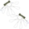 Bonuci 2 Sets Fishing Stringer Clip 16 Feet Rope Fish Stringer Fish Holder with 5 Stainless Steel Snap Hook for Kayak Fishing Gear Equipment Bass