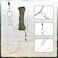 Bonuci 2 Sets Fishing Stringer Clip 16 Feet Rope Fish Stringer Fish Holder with 5 Stainless Steel Snap Hook for Kayak Fishing Gear Equipment Bass
