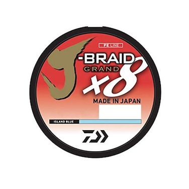 Daiwa JBraid x8 Grand Braided Line 150 Yards 40 lb Tested 013 Diameter Light Gray JBGD8U40150GL