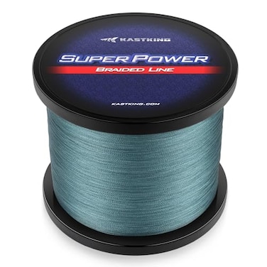 KastKing SuperPower Braided Fishing LineLowVis Gray40 LB1097 Yds