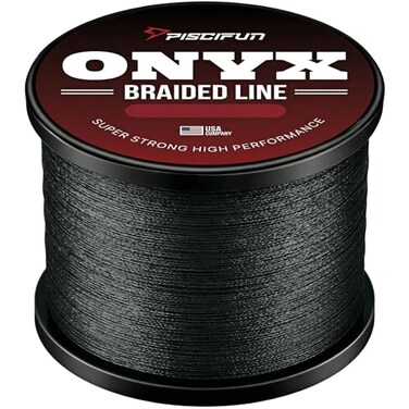 Piscifun Onyx Braided Fishing Line Advanced Superline Braid Lines 150Yd 25lb Black