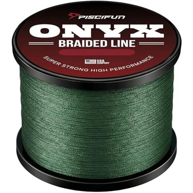 Piscifun Onyx Braided Fishing Line Advanced Superline Braid Lines 150Yd 8lb Green