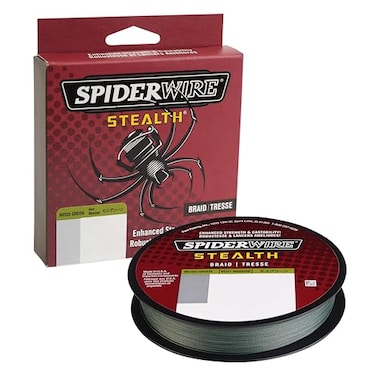 Spiderwire SpiderWire Stealth Superline Moss Green 8lb 36kg 200yd 182m Braided Fishing Line Suitable for Freshwater and Saltwater Environments
