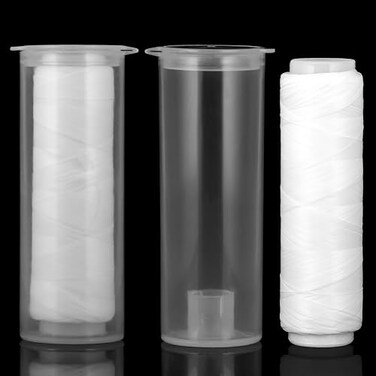 FdcZeyxior 2 PCS Fishing Thread Bait Elastic 02 MM 656 Ft Length Clear Fishing String Nylon Elastic Invisible FishingLine Stretchy Bait String 656 Feet per Spool with Clear Storage Case