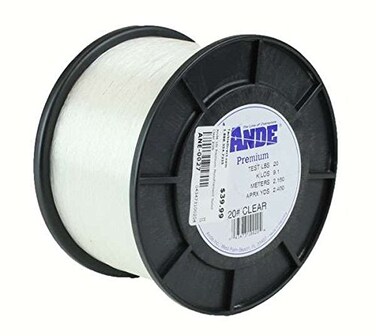 ANDE Monofilament Premium 30lb Test 14lb Spool 400ydsGreenPink