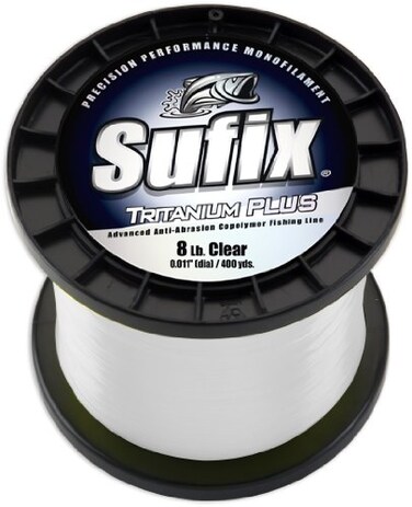 Sufix Tritanium Plus 14Pound Spool Size Fishing Line Clear 30Pound